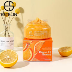 Estelin Whitening Body and Face Scrub with Vitamin C and Turmeric 350gm