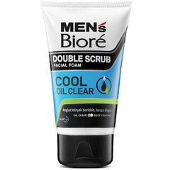 MENS BIORE DOUBLE SCRUB FACIAL FOAM 100G