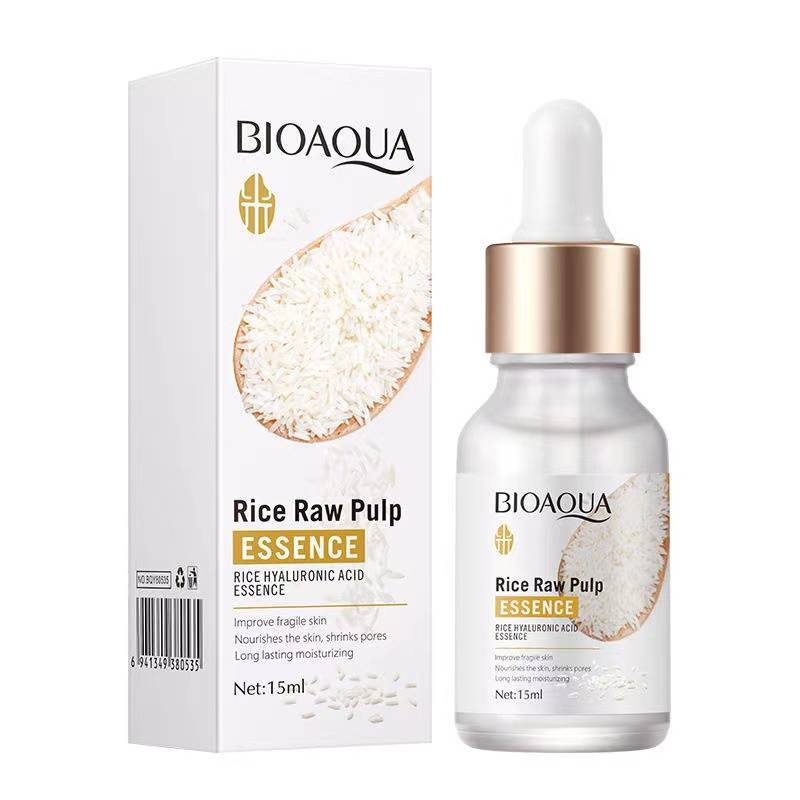 BIOAQUA Essence Rice Raw Pulp Improving Roughness and Dullness Shrinking Pores 15ml