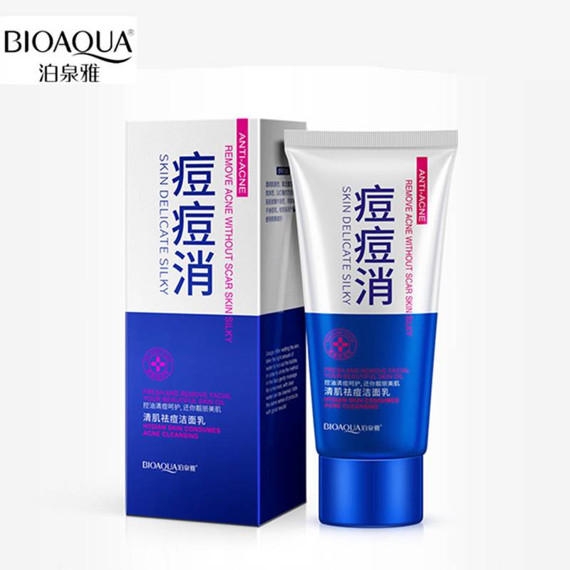 BIOAQUA Anti Acne Remove Acne Without Scar Skin Silky Facial Cleanser 100g