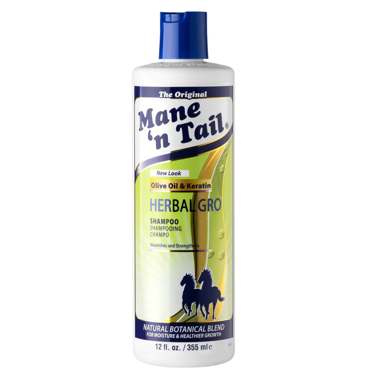 Mane'N Tail Olive Oil & Keratin Herbal Gro Shampoo 355ml