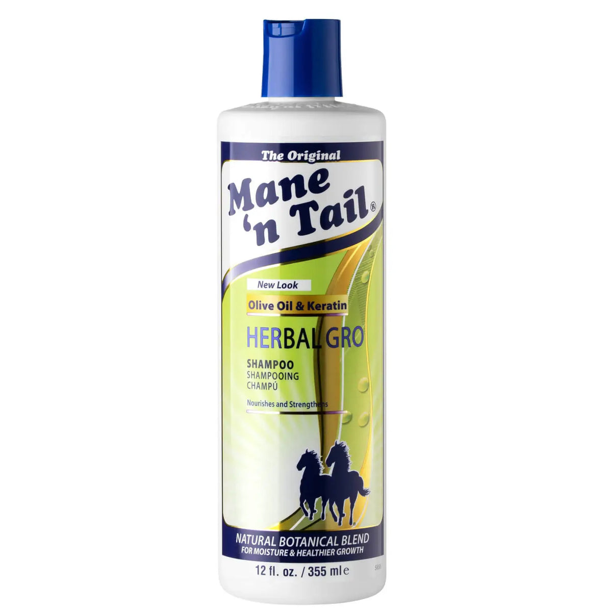 Mane'N Tail Olive Oil & Keratin Herbal Gro Shampoo 355ml