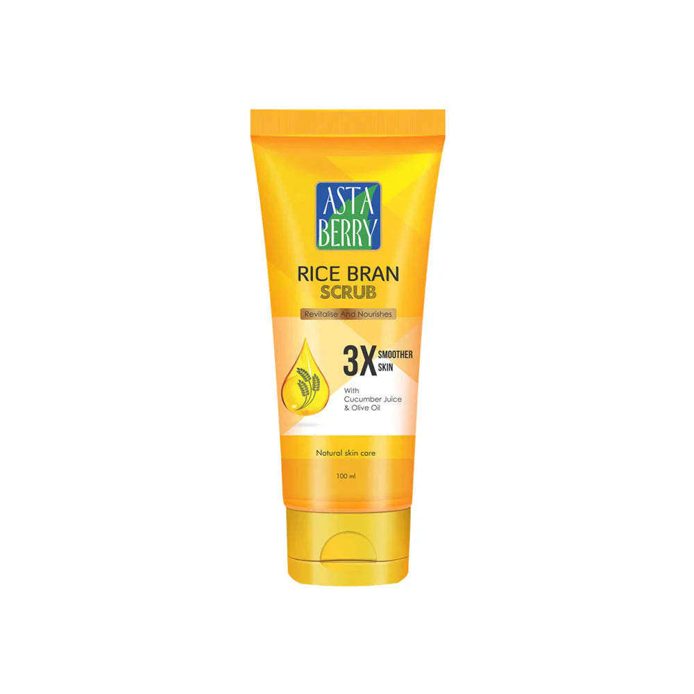Asta Berry Rice Bran Scrub 100ml